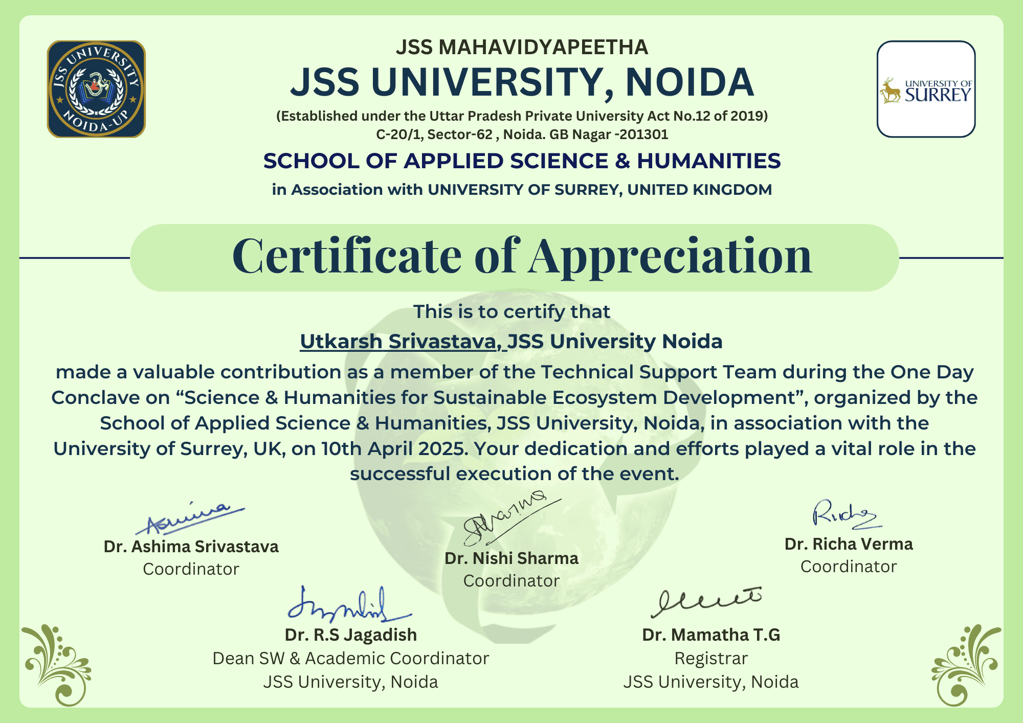 University Conclave Volunteer